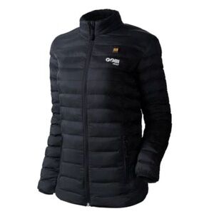 1223 NEW! Gobi Heat Women's Wolf 3 Zone Heated Black Puffer Jacket with Battery
